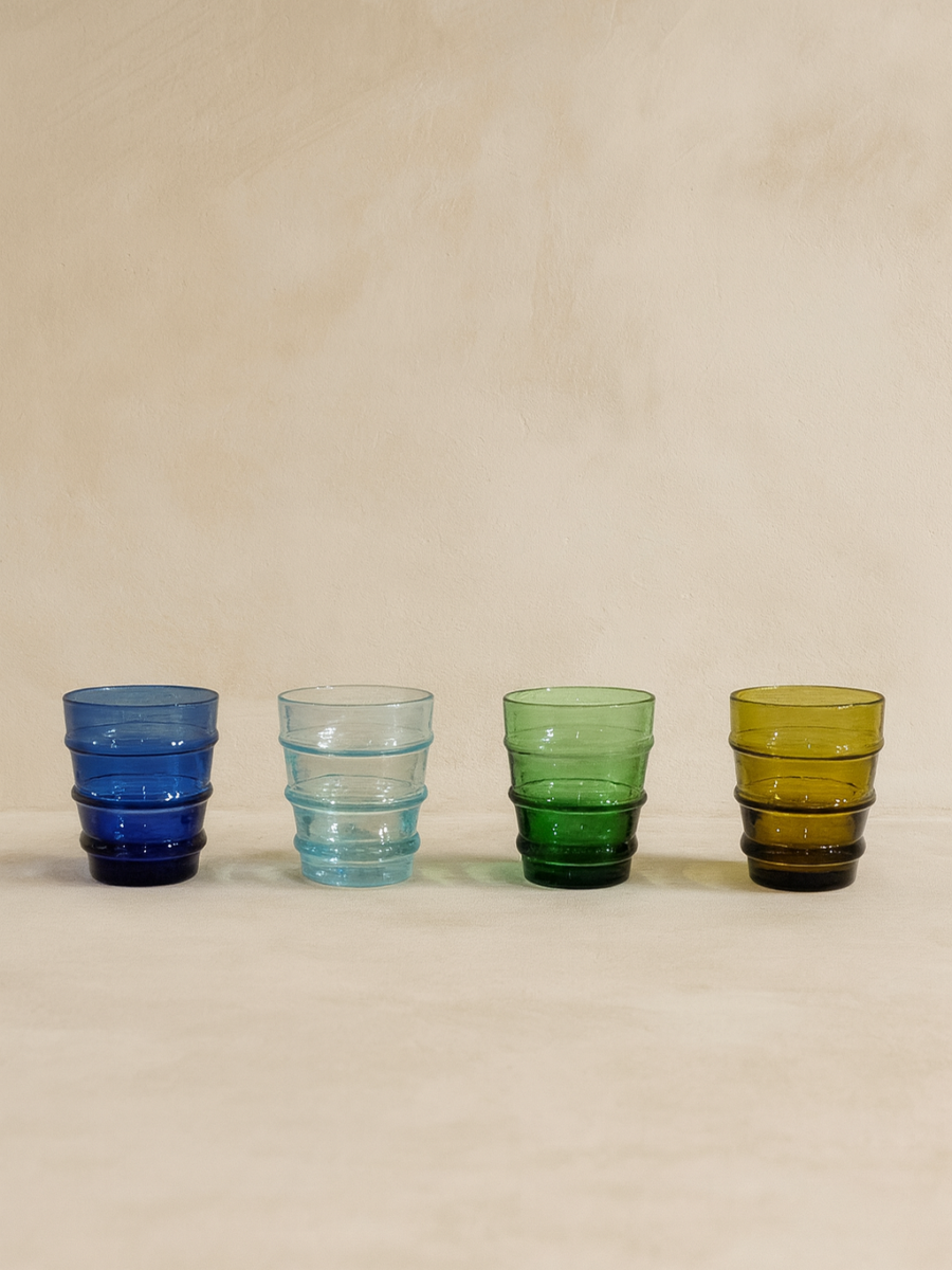 Lot 6 Verres Beldi Anneaux